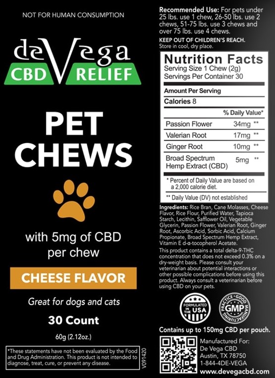 Pet Chews - Pet Treats 5mg