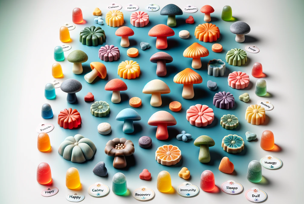 Mushroom products for health - gummies