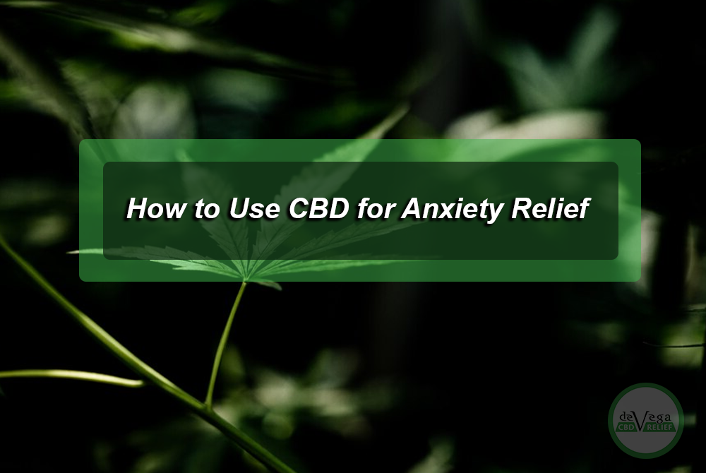 How to Use CBD for Anxiety Relief